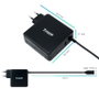 TooQ Cargador de Portátil 90W USB-C Power Delivery PD 3.0, Salida: 5-20V, Conector USB-A, Automático, para Mac, CE FCC RoHS (TQLC-USBC90PD)